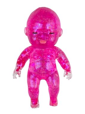 Glitter Pink Sugar Swaps Onesie Baby Squishy- Large Size-